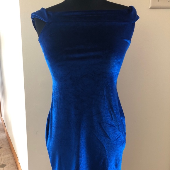 Urban Outfitters Dresses & Skirts - blue crushed velvet URBAN OUTFITTERS mini dress